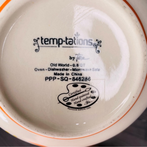 Temp-tations old world floral nesting measuring bowls with spout 5 set - Picture 8 of 10